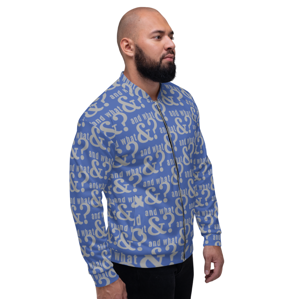 And What  Unisex Bomber Jacket blue - We Made It LLC 