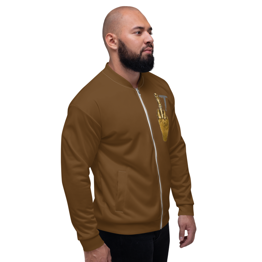 Wmi Unisex Bomber Jacket chocolate - We Made It LLC 