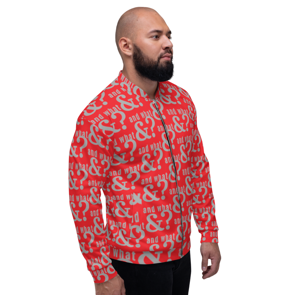 And What Unisex Bomber Jacket red - We Made It LLC 