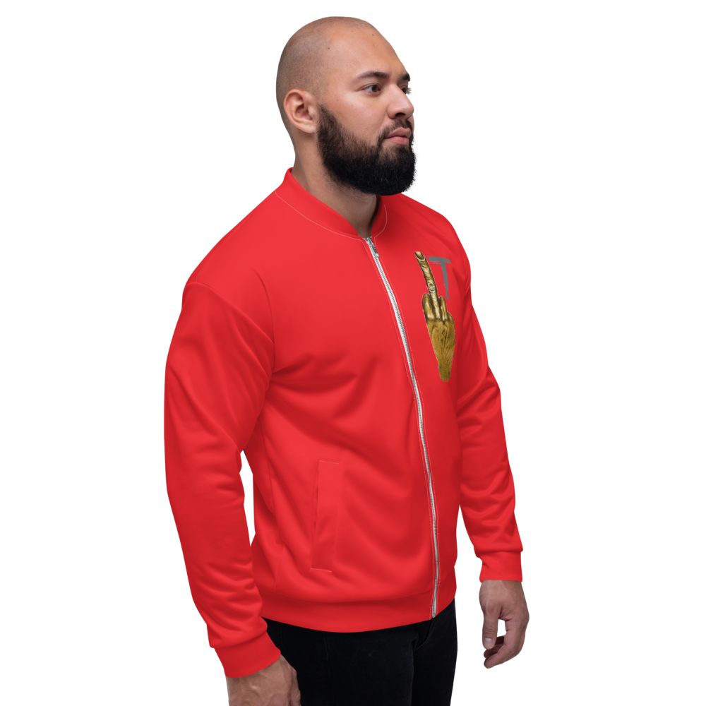 Wmi Unisex Bomber Jacket red - We Made It LLC 