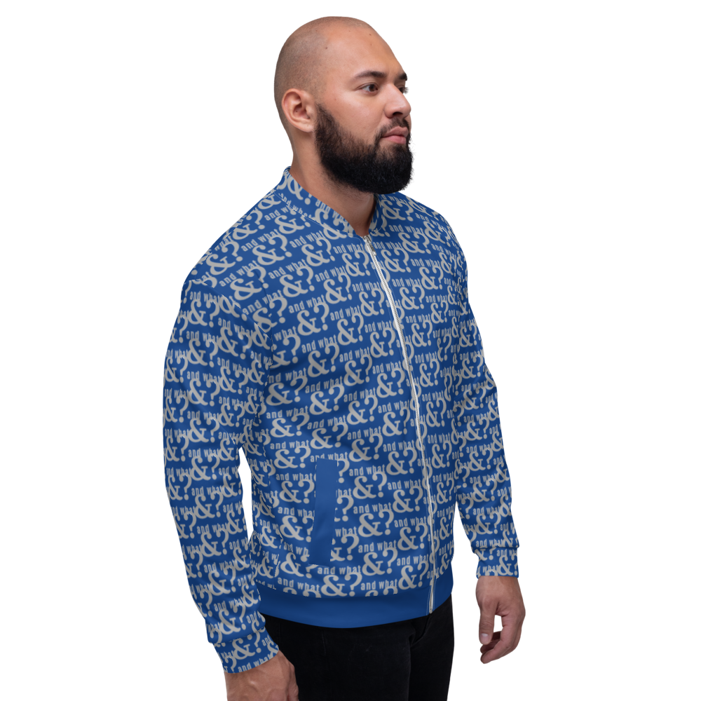And What Unisex Bomber Jacket blue - We Made It LLC 