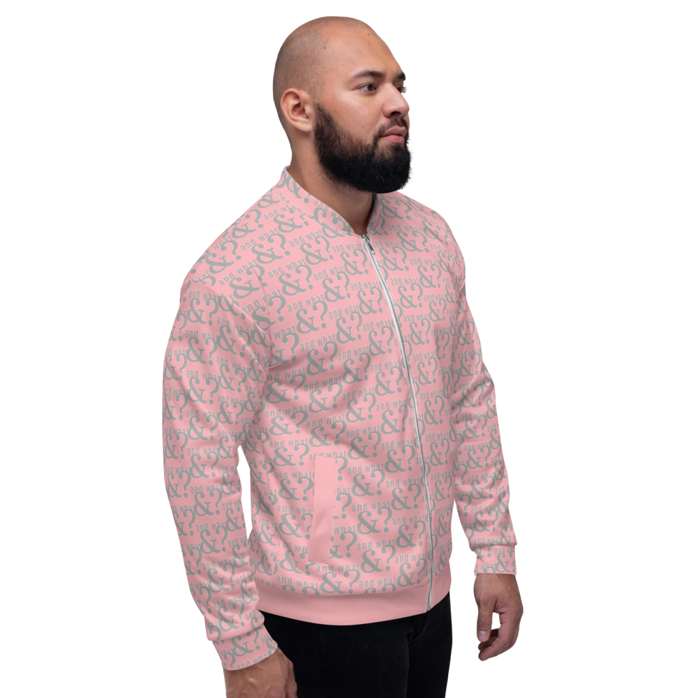 And What Unisex Bomber Jacket pink - We Made It LLC 