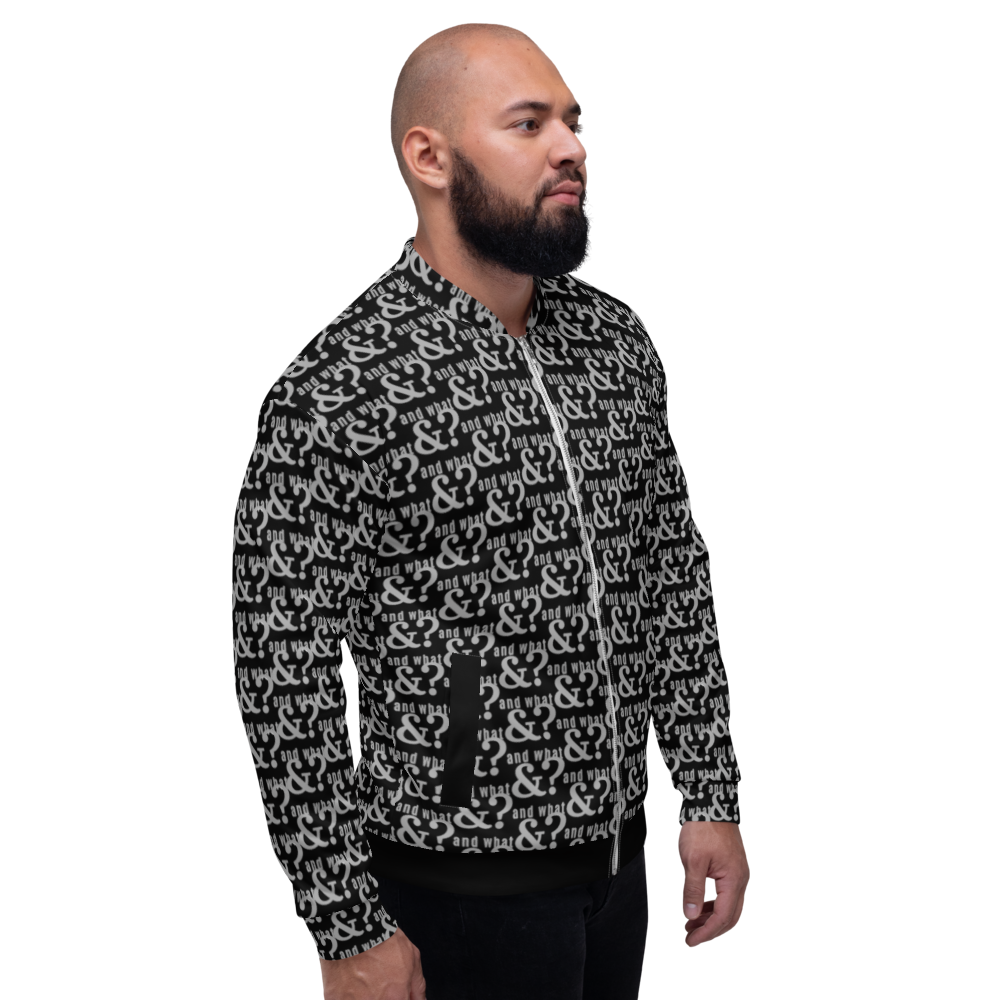 And What Unisex Bomber Jacket black small - We Made It LLC 