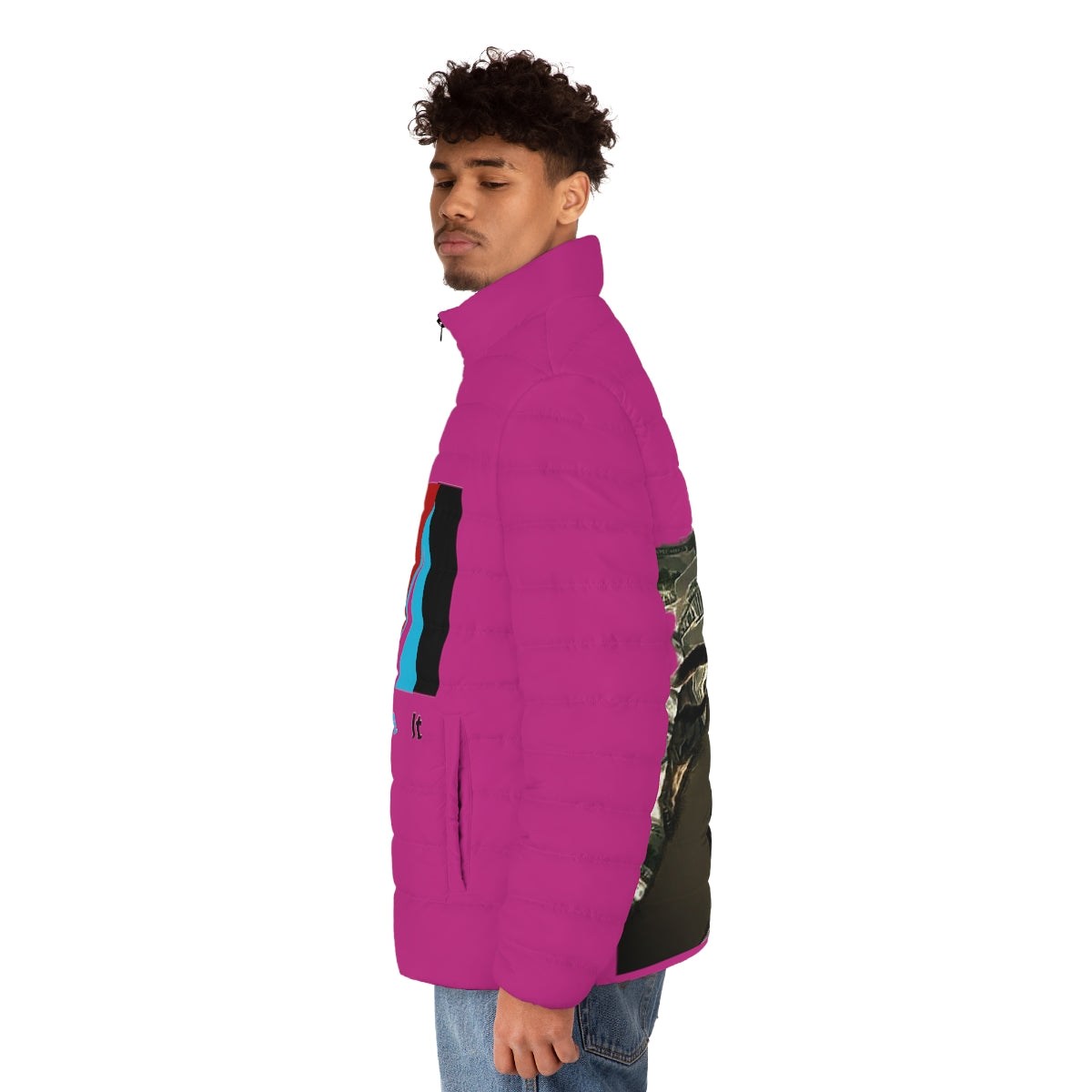 Money Magnet Puffer Jacket (AOP) - We Made It LLC 