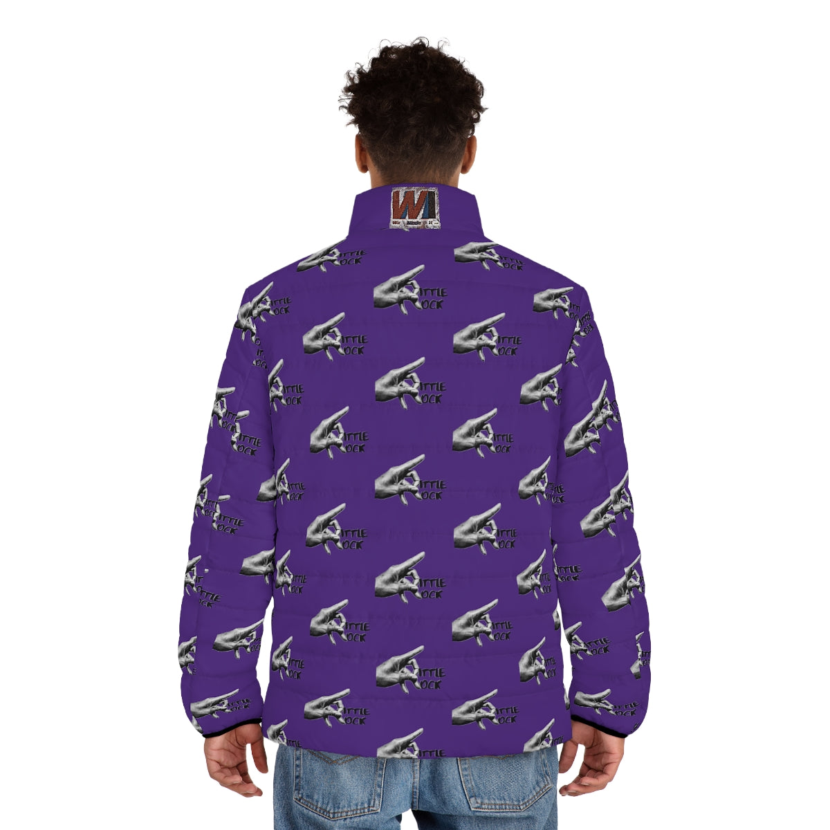 Little Rock Men's Puffer Jacket (AOP) - We Made It LLC 