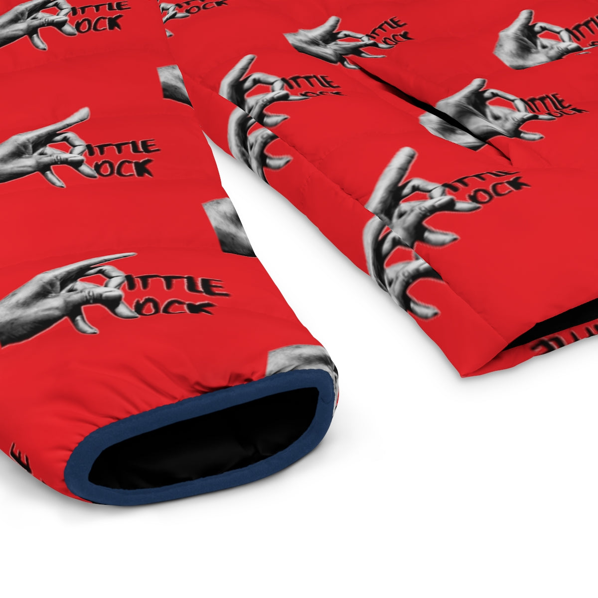 Little Rock Men's Puffer Jacket (AOP) - We Made It LLC 