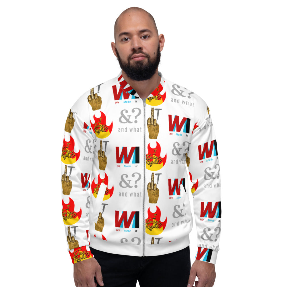 Unisex Bomber Jacket - We Made It LLC 
